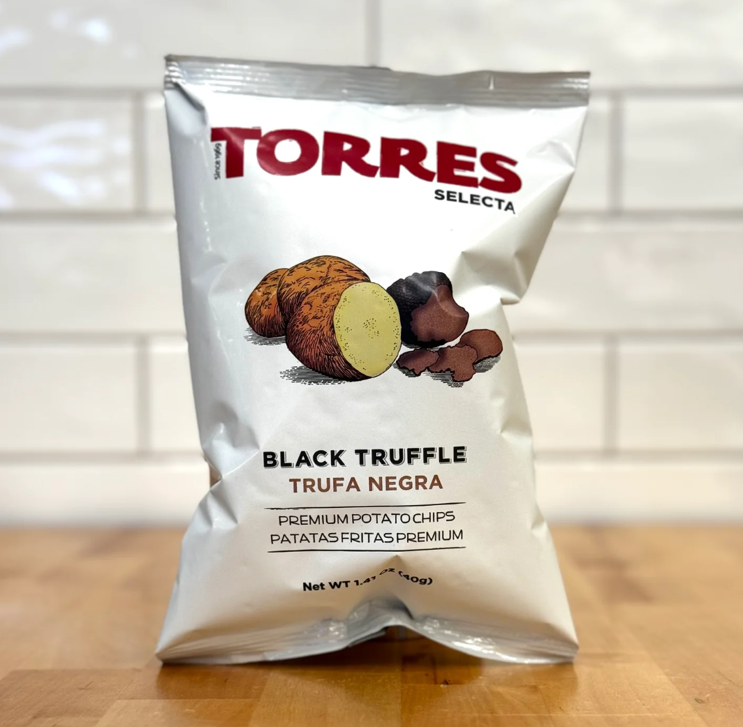 Black truffle potato chips